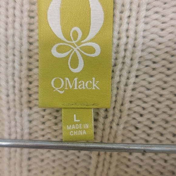 Qmack Cropped Cottage‎ Prairie Womens Sweater Cream Size Large - Picture 7 of 11